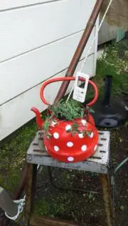 アンティーク ホーロー サボンラック レッド - メルカリ