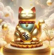 金と福を招く猫