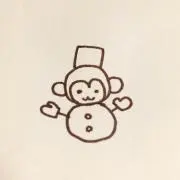 おさるゆきだるまの画像