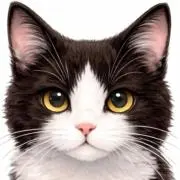 くろしろねこの画像