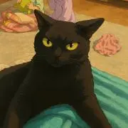即購入ok！くろねこの画像