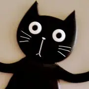黒猫の画像