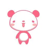 ピンクのパンダの画像