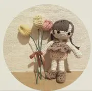 あみぴま**編み物の画像