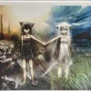 カントク 朱色少女 版画 アールビバン ミクスドメディア - メルカリ