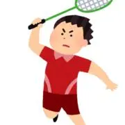バドミントン好き高校生の画像