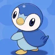 青いペンギンの画像