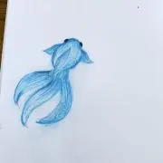 青い金魚の画像