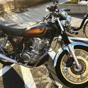 SR400用 マフラー エキパイ GreenTea社製 - メルカリ
