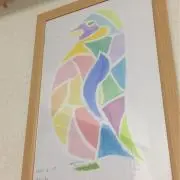 空飛ぶペンギンの画像