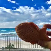 ベーコンエッグたい焼きの画像