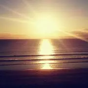 夕日