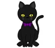 黒猫の画像