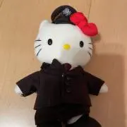 キティぬいぐるみの画像