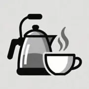 やかんでコーヒーの画像