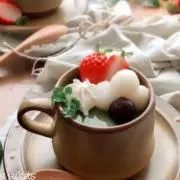 まっちゃプリン