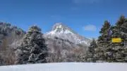 山と雪