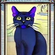 紺猫の画像