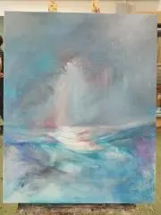 ヘビクイワシ 油絵 原画 - メルカリ
