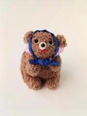 ほっかむりくまさん ぬいぐるみ テディベア バンドメイド - メルカリ