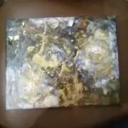 壁掛けアート金箔漆使用　ハートアート　ピン一本で壁に 壁掛けアート金箔漆使用 ハートアート ピン一本で壁に - メルカリ