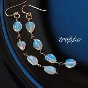 14kgf水晶スパイダーコンケーブカットピアス/イヤリング - メルカリ