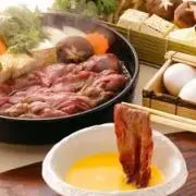 すき焼き卵の画像