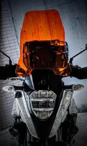 VStrom ロングシールド クリア黄 Vストローム250SX ロングスクリーン