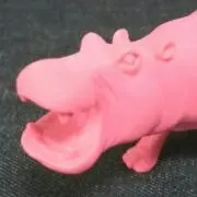 ピンクのカバの画像