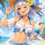 レトロ好き（看板娘コパイちゃん夏Ver）の画像