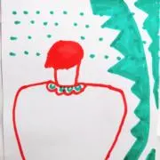 アザミ　素朴に染めますの画像
