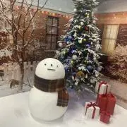 SnowMan レジンキーホルダー ハンドメイド スノードーム 雪だるま