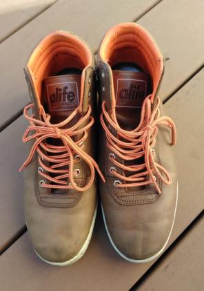 【海外限定】 【送料無料】 メンズ靴 スニーカー ハイ 【 ALIFE EVERYBODY HIGH AMERICA LEATHER ORANGE 】 レザー エーライフ